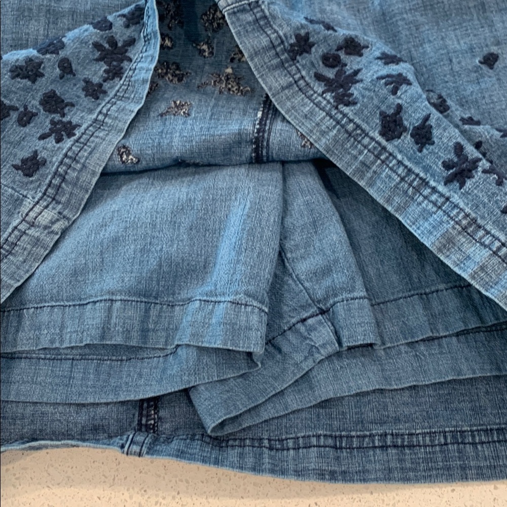 Karen Scott Blue Denim Skort - Picture 7 of 10